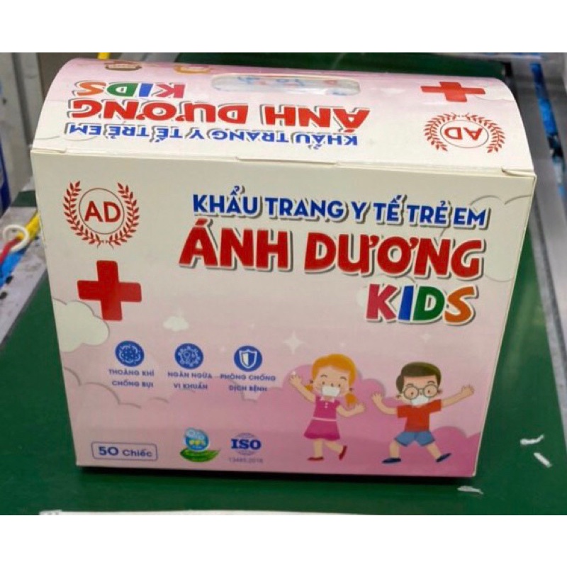 [T06447] Khẩu Trang Y Tế Trẻ Em Ánh Dương Kids (H/50c)