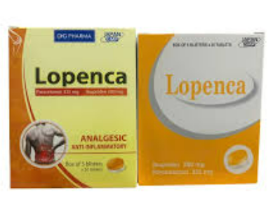 [T06620] Lopenca ibuproten 200mg paracetamol 325mg DHG Hậu Giang (H/100v)