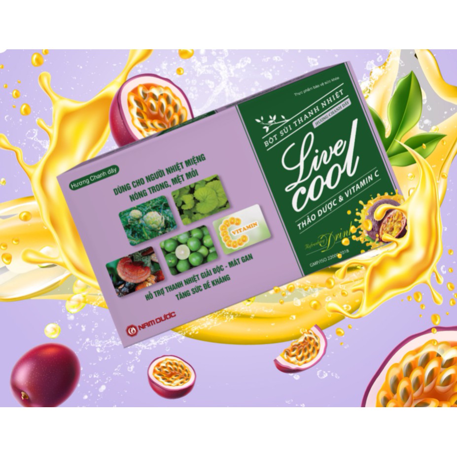 [T06711] Livecool bột sủi thanh nhiệt chanh dây  ADC (H/10gói/7g) Date 11/2025