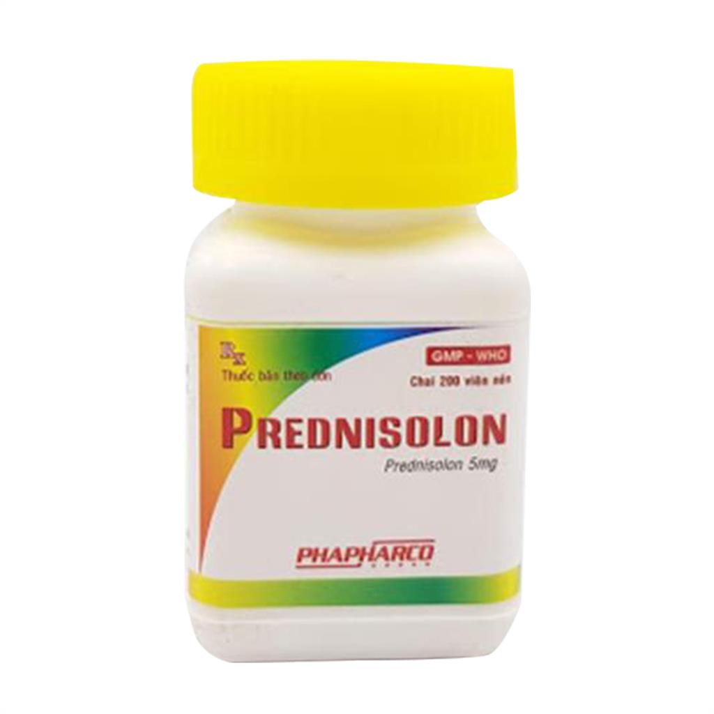 [T06742] Prednisolon 5mg Phapharco Bình Thuận (Lọ/200v) Date 11/2026
