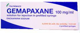 [T06762] Gemapaxane Enoxaparin natri 4000IU/0.4ml tiêm Ý (H/6bơm) 
