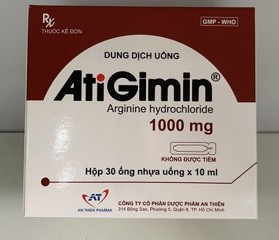 [T06974] AtiGimin Arginine hydrochloride 1000mg An Thiên (H/30o/10ml) Date 01/2026