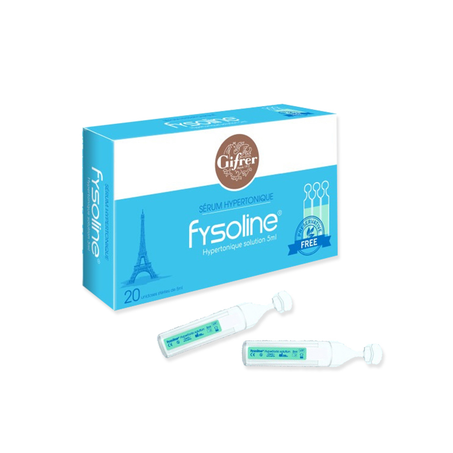 [T07330] Fysoline  nước muối Pháp (H/20o/5ml) xanh Date 08/2026