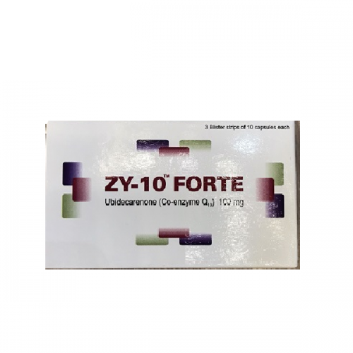 [T07357] ZY 10 Forte ubidecarenone 100mg Ấn Độ (H/30v) Date 10/2026