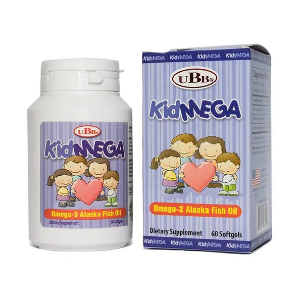 [T07403] Kidmega Omega 3 Alaska fish oil UBB (Lọ/60v) 
