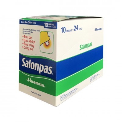 [T07544] Salonpas dán giảm đau kháng viêm Hisamitsu (H/24bao/10miếng) Date 08/2027