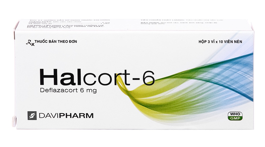 [T07559] Halcort 6 deflazacort 6mg Davipharm (H/30v) date 11/2024