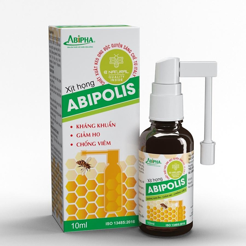 [T07588] Abipolis xịt họng keo Abipha (Lọ/10ml) 
