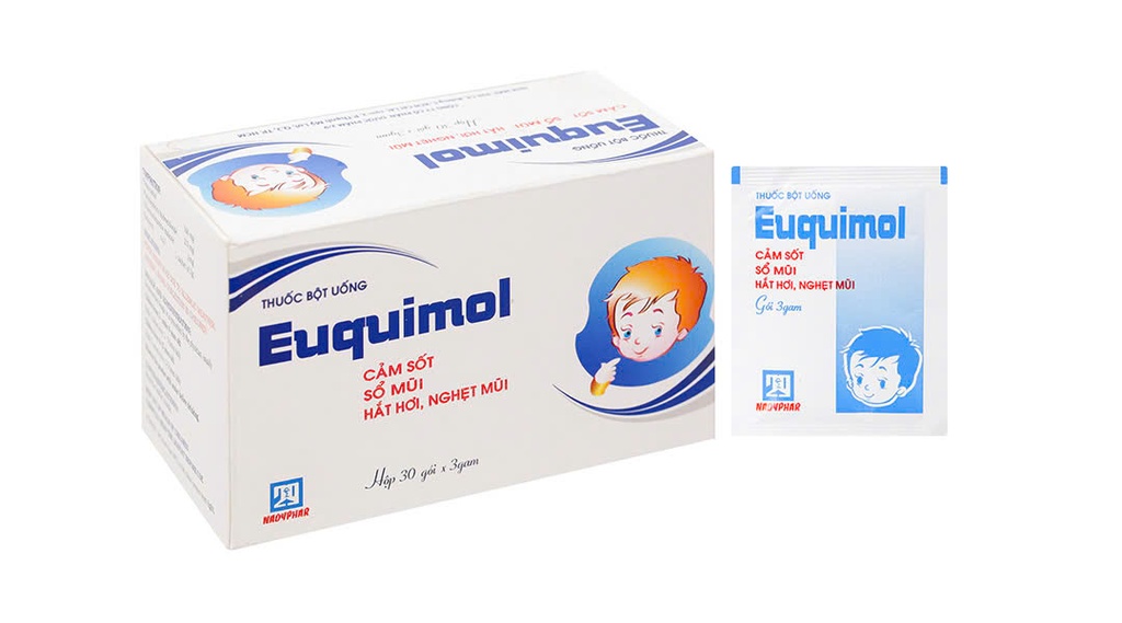 [T07599]  Euquimol paracetamol 160mg trẻ em Nadyphar (H/30gói/3g) 