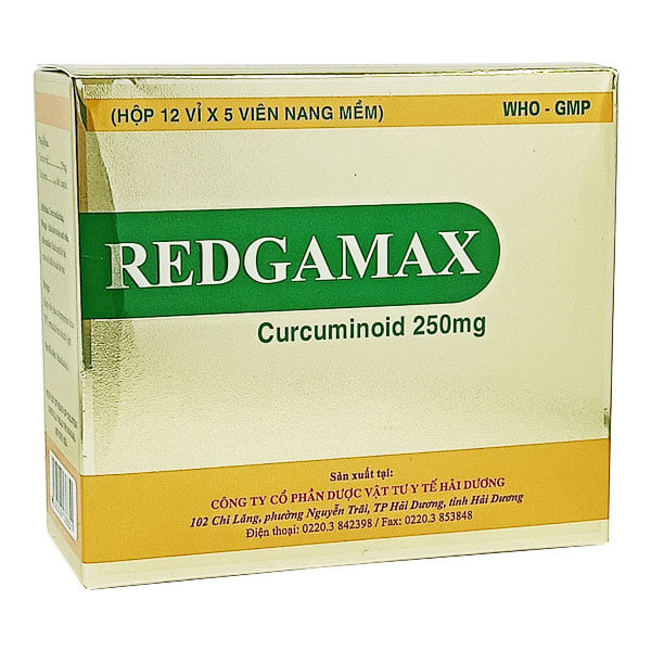 [T07636] Redgamax curcuminoid 250mg  Hải Dương (H/60v)