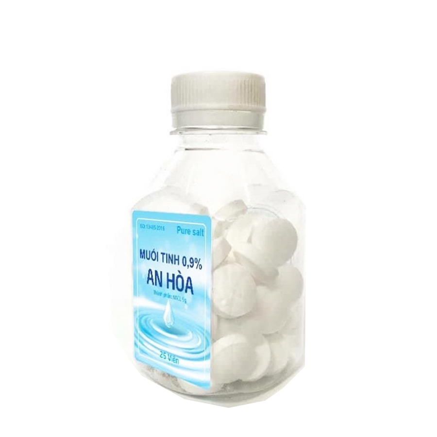 [T07639] Muối tinh An Hòa  (Lọ/25v)