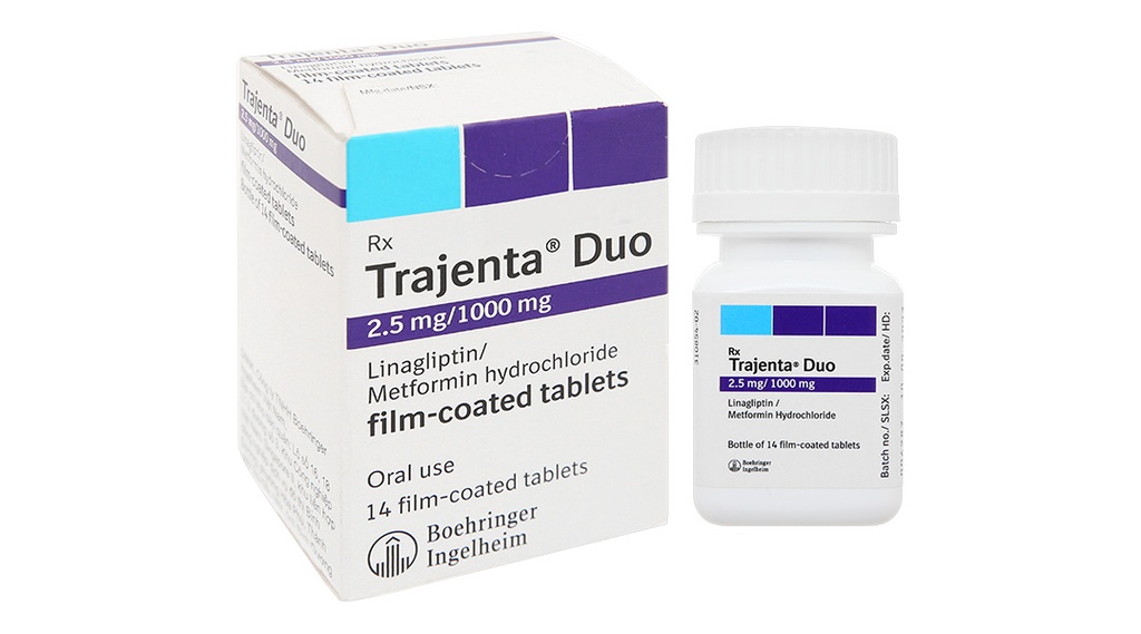 [T07682] Trajenta duo 2.5mg/1000mg Boehringer Ingelheim (Lọ/14v) Date 09/2026