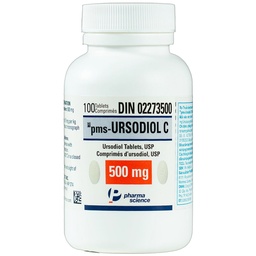 [T07824] pms - URSODIOL C Ursodeoxycholic acid 500mg Canada (Lọ/100v)