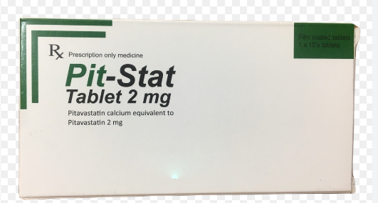 [T07916] Pit stat pitavastatin 2mg Pakistan (H/10v) Date 09/2026