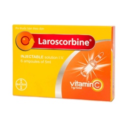 [T08193] Laroscorbine Tiêm 500mg/5ml Bayer (H/6o/5ml) Date 08/2026