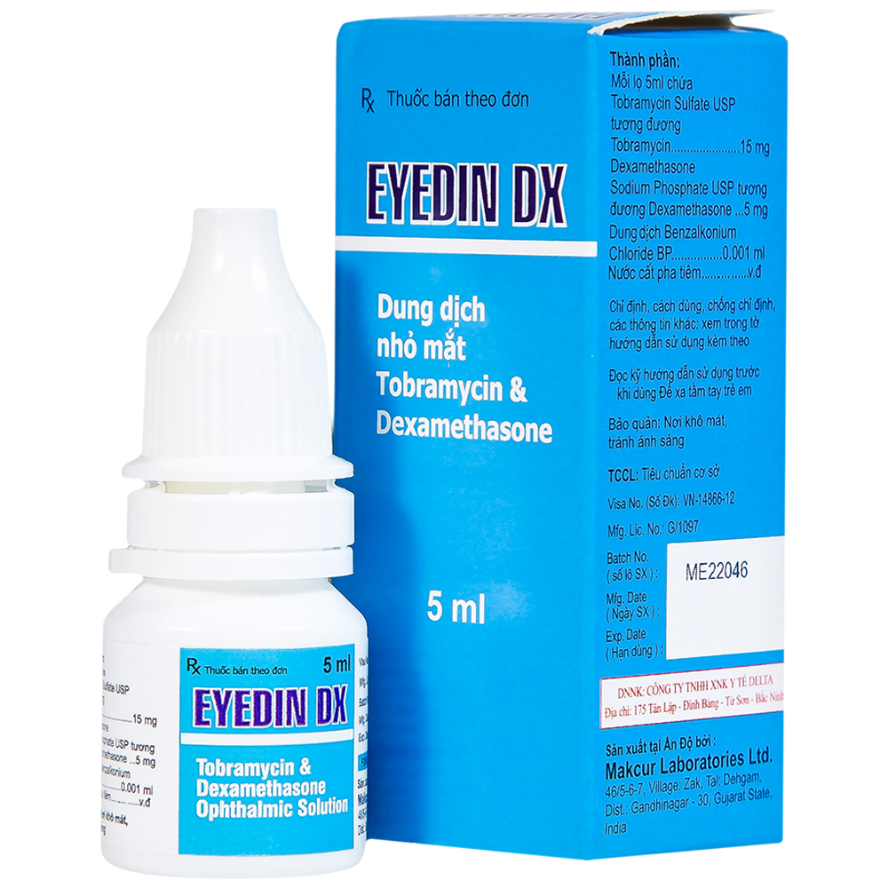 [T08214] Eyedin DX nhỏ mắt Ấn Độ (Lọ/5ml)
