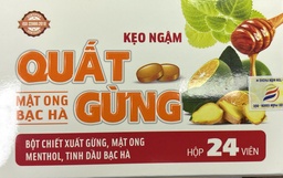 [T08334] Kẹo Ngậm Quất Gừng Mật Ong Bạc Hà Essen - Đức (H/24v)