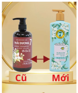 [T08400] Dầu gội dược liệu Thái Dương 7 Gold  HOA BƯỞI TÂY (Chai/500ml)