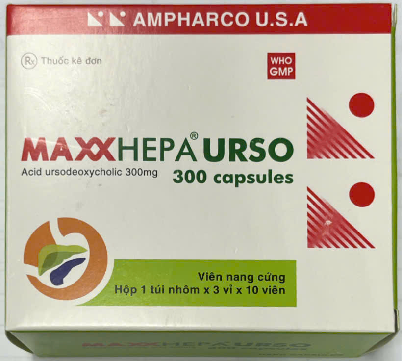 [T08495] Maxxhepa Urso 300mg Ampharco (H/30v)