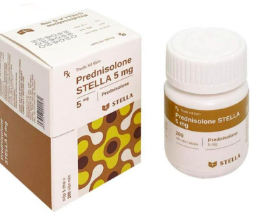 [T08608] Prednisolone 5mg Stella (Lọ/200v) 