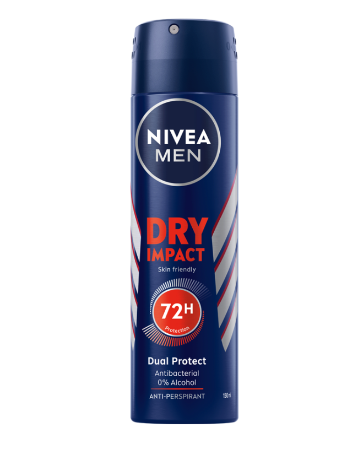 [T08727] Xịt ngăn mùi nivea men dry impact 72h Thái Lan (Chai/150ml)