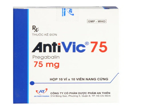 [T09057] Antivic 75 Pregabalin 75mg An Thiên (H/100v) Date 12/2027