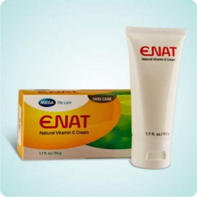 [T09058] Enat Natural Vitamin E Cream kem dưỡng da Mega Thái Lan (Tuýp/30g) Date 02/2026