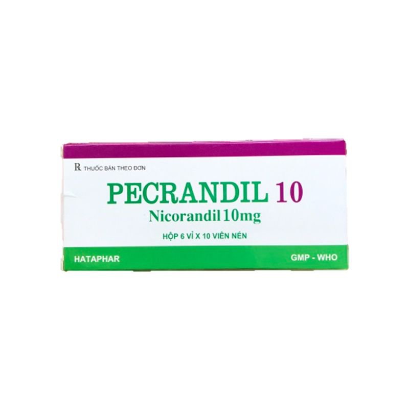 [T09393] Pecrandil 10 Nicorandil 10mg Hà Tây (H/60v) 