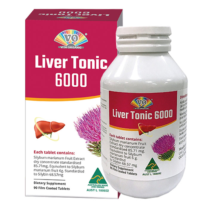 [T09408] Vita Organic Liver Tonic 6000 Australia (Lọ/90v)