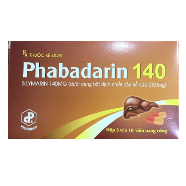 [T09410] Phabadarin 140 Silymarin 140mg TW1 Pharbaco (H/30v)