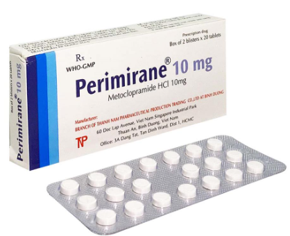 [T09740] Perimirane Metoclopramide 10mg Thành Nam (H/40v) (Primperan nội)