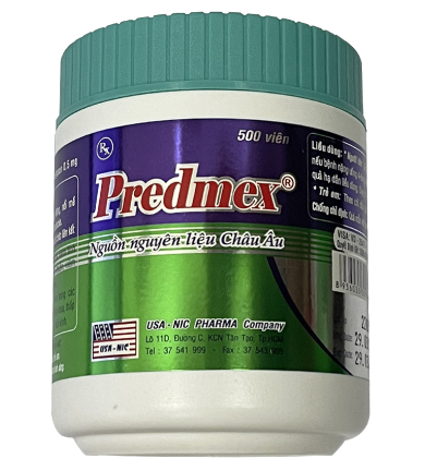 [T09898] Predmex Dexamethason 0.5mg (nắp xanh) Nic Pharma (Lọ/500v) Date 03/2026
