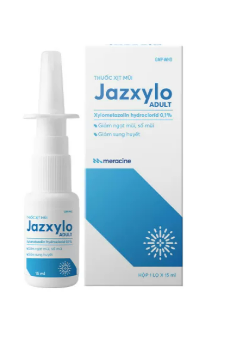 [T09970] Jazxylo Adult Xylometazoline 0.1% xịt mũi meracine (Lọ/15ml)