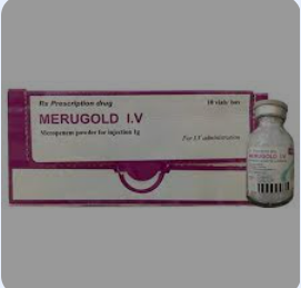 [T10441] Merugold  Meropenem 1g tiêm (H/10 lọ) Date 05/2027