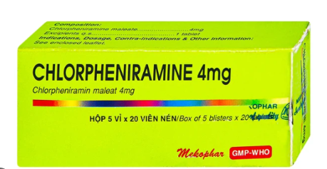 [T10679] Chlorpheniramine Clorpheniramin 4mg Mekophar (H/100v) 