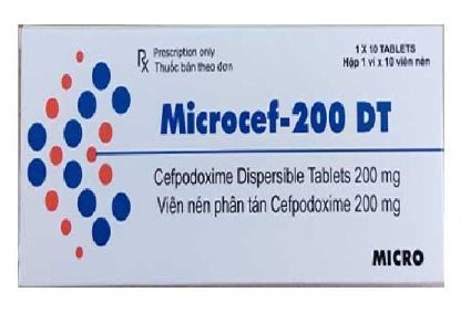 [T11047] Microcef 200 DT Cefpodoxime 200mg Micro (H/10v) 