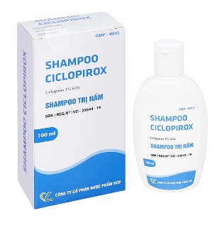 [T11079] Shampoo Ciclopirox 1% dầu gội trị nấm VCP (Chai/100ml)