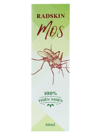 [T11715] Xịt xua muỗi Radskin Mos 100% thiên nhiên (Lọ/50ml) Date 06/2026