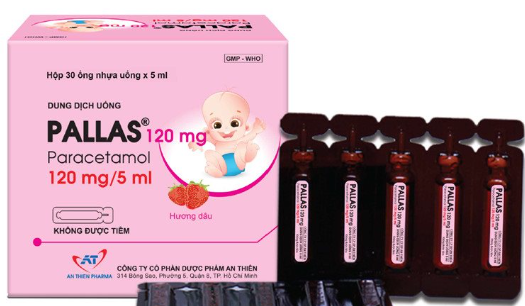 [T11724] Pallas Paracetamol 120mg/5ml An Thiên (H/30ống/5ml) 