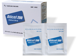 [T11746] Aticef Cefadroxil 250mg gói DHG Hậu Giang (H/24gói/1.5g)