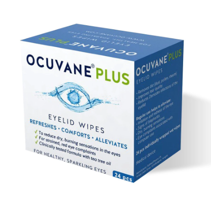 [T11771] Gạc lau mi mắt Ocuvane Plus Eyelid wipes (H/24gói)