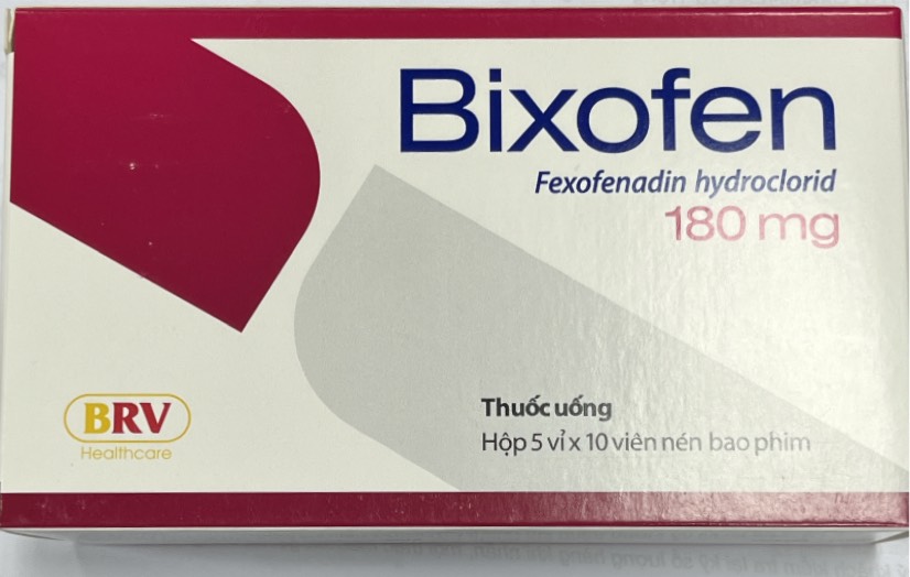 [T12018] Bixofen 180 Fexofenadin 180mg BRV Healthcare (H/50v) Date 08/2027