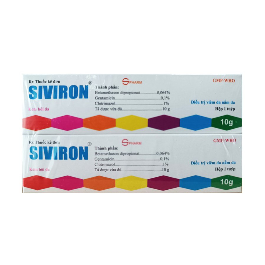 [T12118] Siviron Kem Bôi Spharm (Tuýp/10g) ( Bảy màu nội - Silkron nội ) Date 03/2026