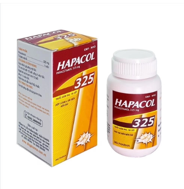 [T12319] Hapacol 325mg DHG (Hôp/1 lọ/100v) Date 12/2027