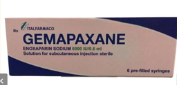 [T12393] Gemapaxane Enoxaparin natri 6000 IU/0.6 ml tiêm Ý (H/6bơm) Date 01/2027