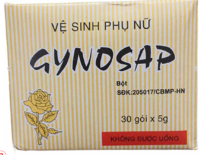[T12557] Vệ sinh phụ nữ Gynosap Hà Thành (H/30 gói) Date 02/2027