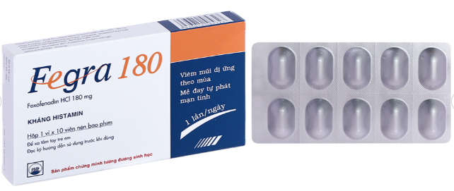 [T12583] Fegra 180 Fexofenadin 180mg Pymepharco (H/10v) Date 03/2026