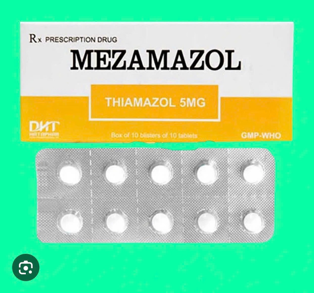 [T12645] Mezamazol Thiamazol 5mg Hà Tây (H/100v) 