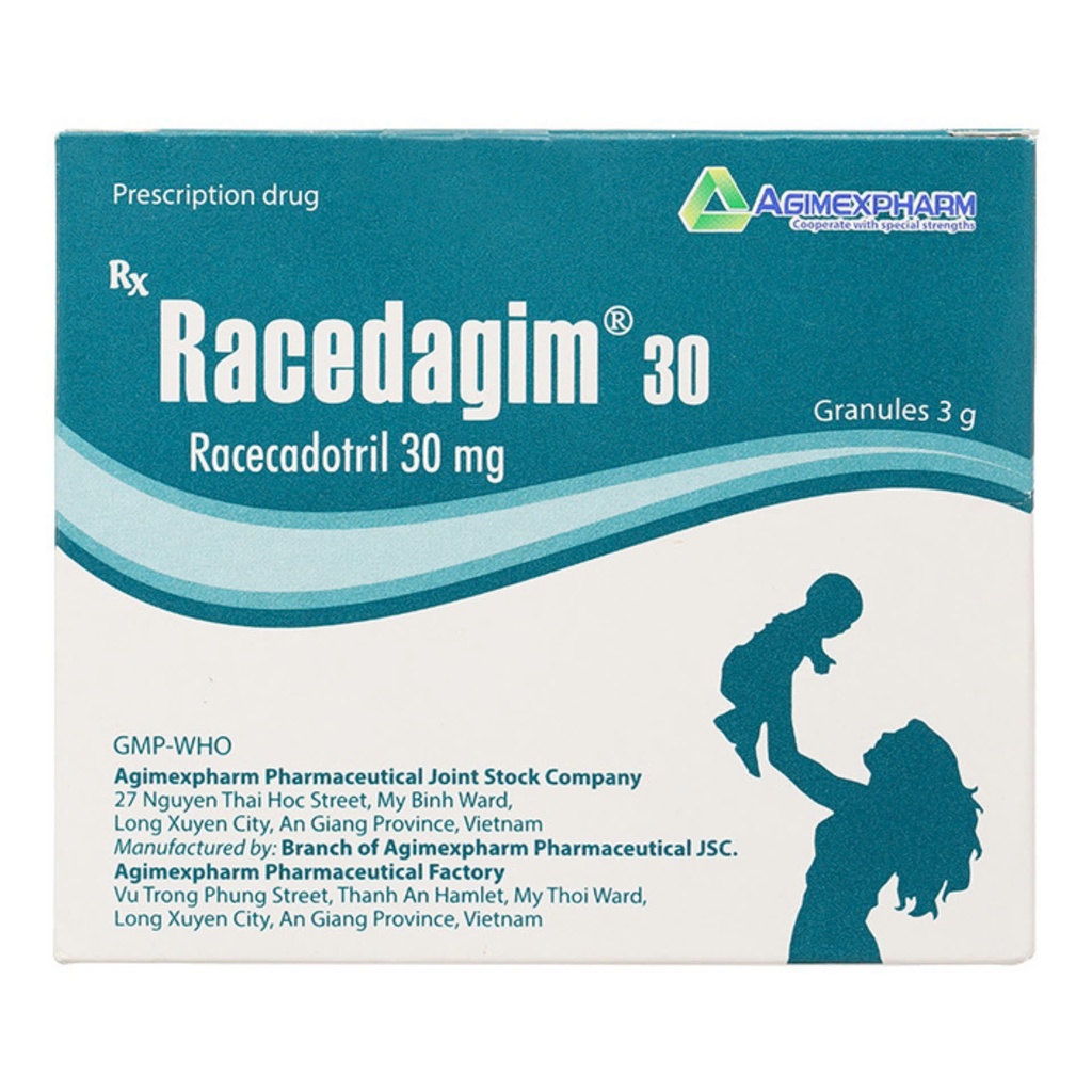 [T12777] Racedagim 30 Racecadotril 30mg Agimexpharm (H/30gói)
