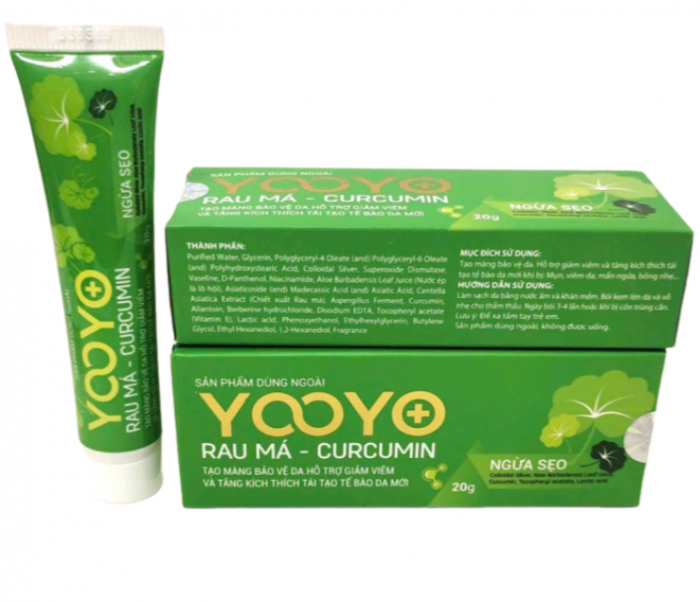 [T12840] Kem Bôi Da YOOYO Rau Má- Curcumin Pháp Âu (Tuýp/20g) date 06/2027
